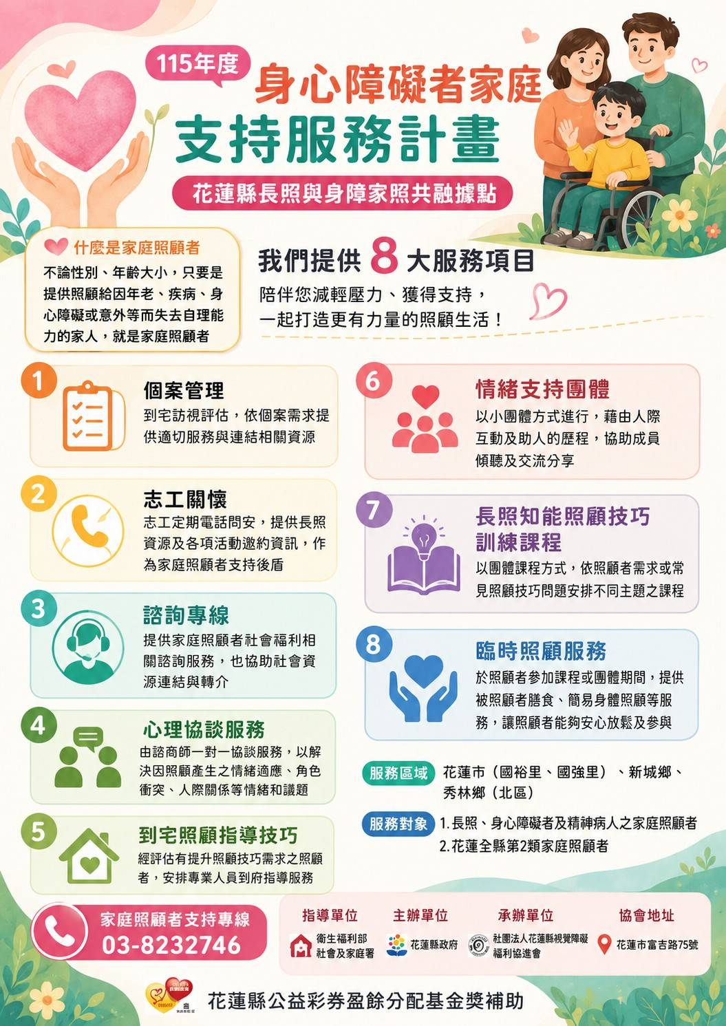 身心障礙者家庭照顧者支持計劃(標題圖檔)